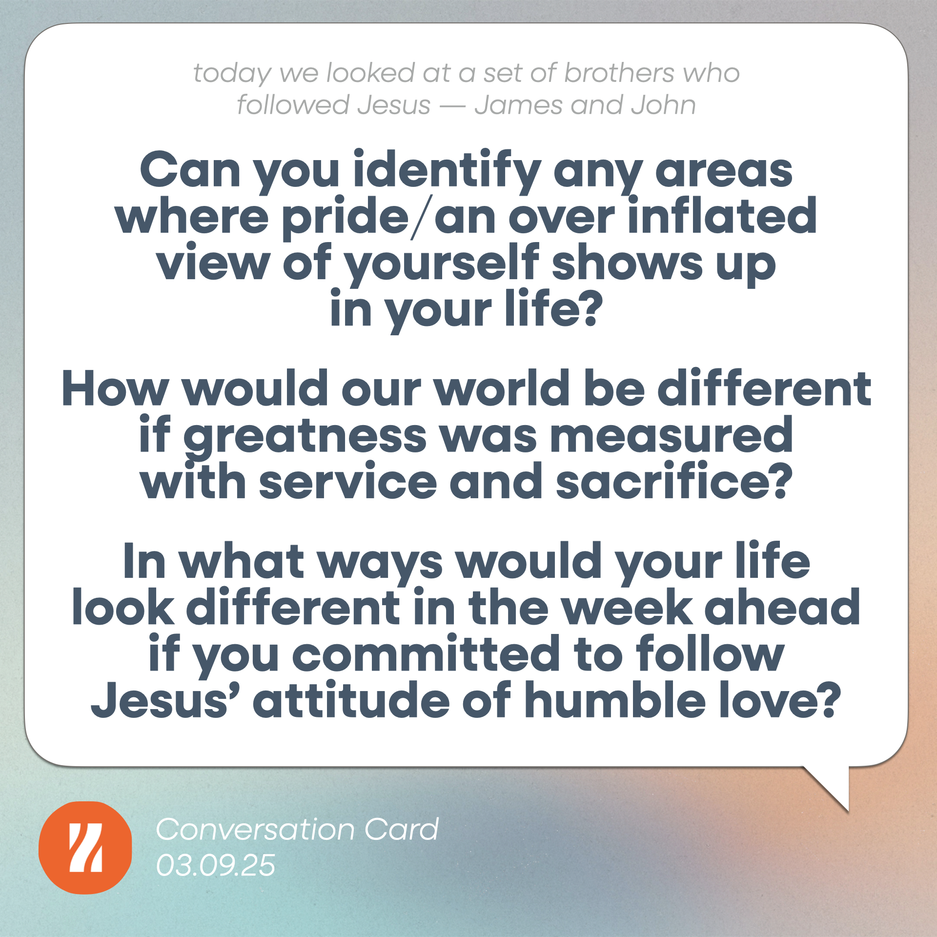 Convo card for 